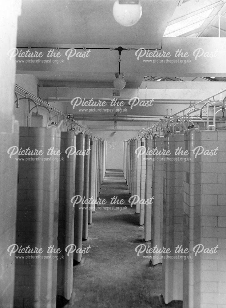 'The Modernisation of Williamthorpe Colliery 1938-40' - Shower baths at the new pithead baths