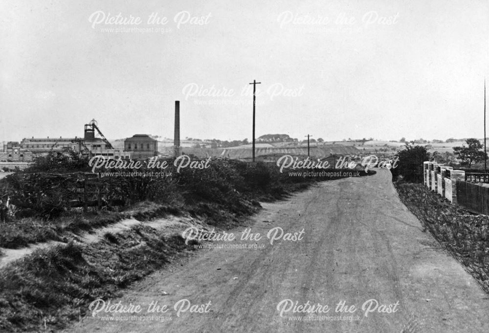 'The Modernisation of Williamthorpe Colliery 1938-40' - Old approach road, before improvements
