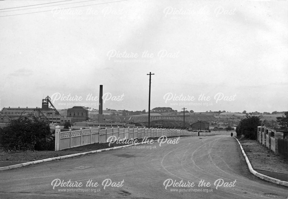 'The Modernisation of Williamthorpe Colliery 1938-40' - Approach road, after improvements