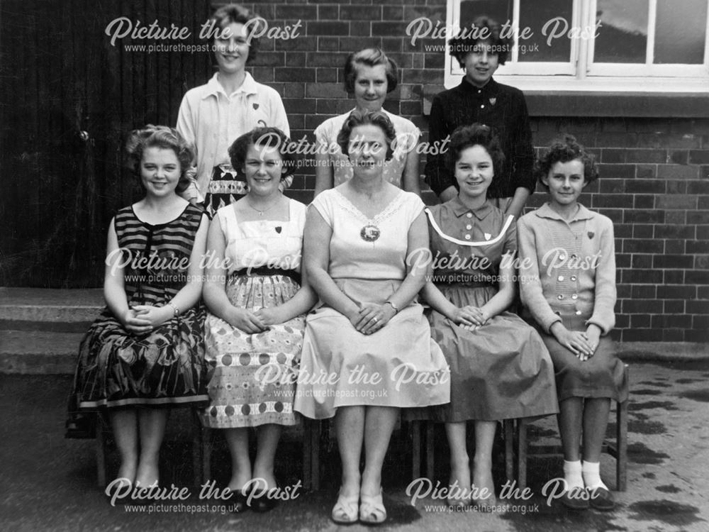 Headmistress with School Prefects, Heath County School, circa 1960s?