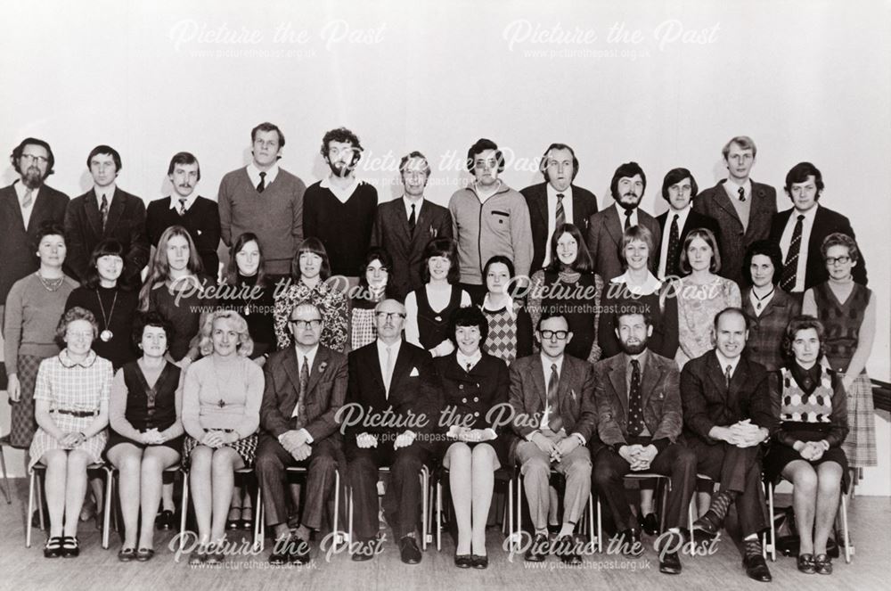 Staff at Gosforth School, Dronfield, 1974