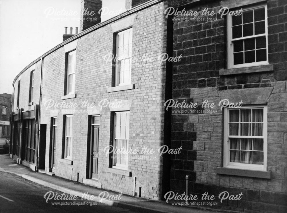 Renovated stone built properties on Market Street, Eckington, c 1980?