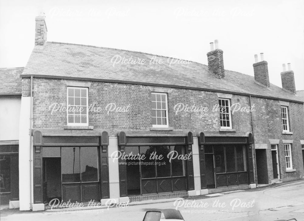 Renovated shop fronts, Market Street, Eckington, c 1980?
