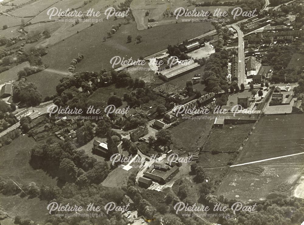 Aerial photograph of Rectory Close, Eckington, 1973