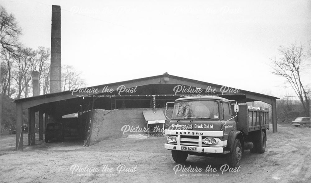 Brick Lorry and covered kiln at Chellaston Brick Works