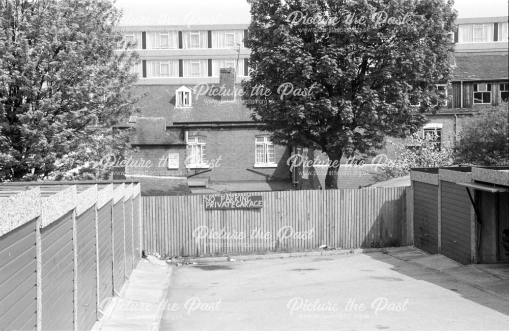 Rear of houses from Crompton Street flats