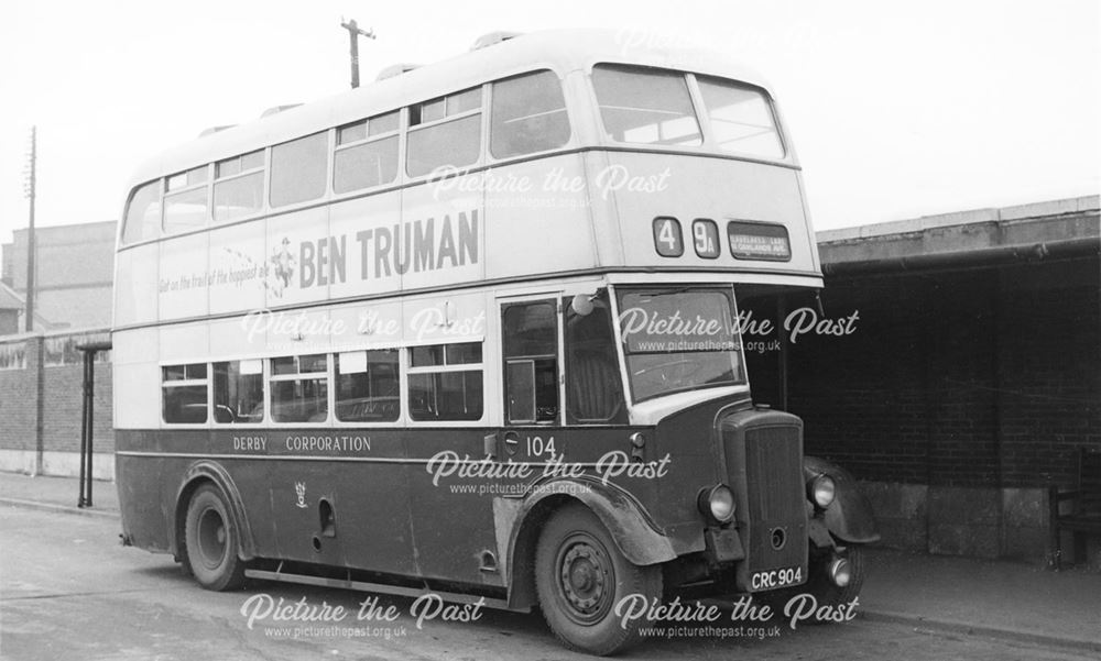 Derby Corporation motor bus No.104