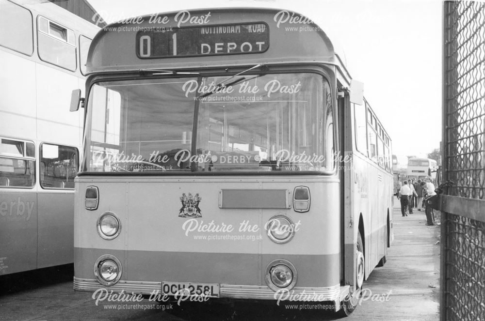 Derby (Blue Bus Services) motor bus No.258