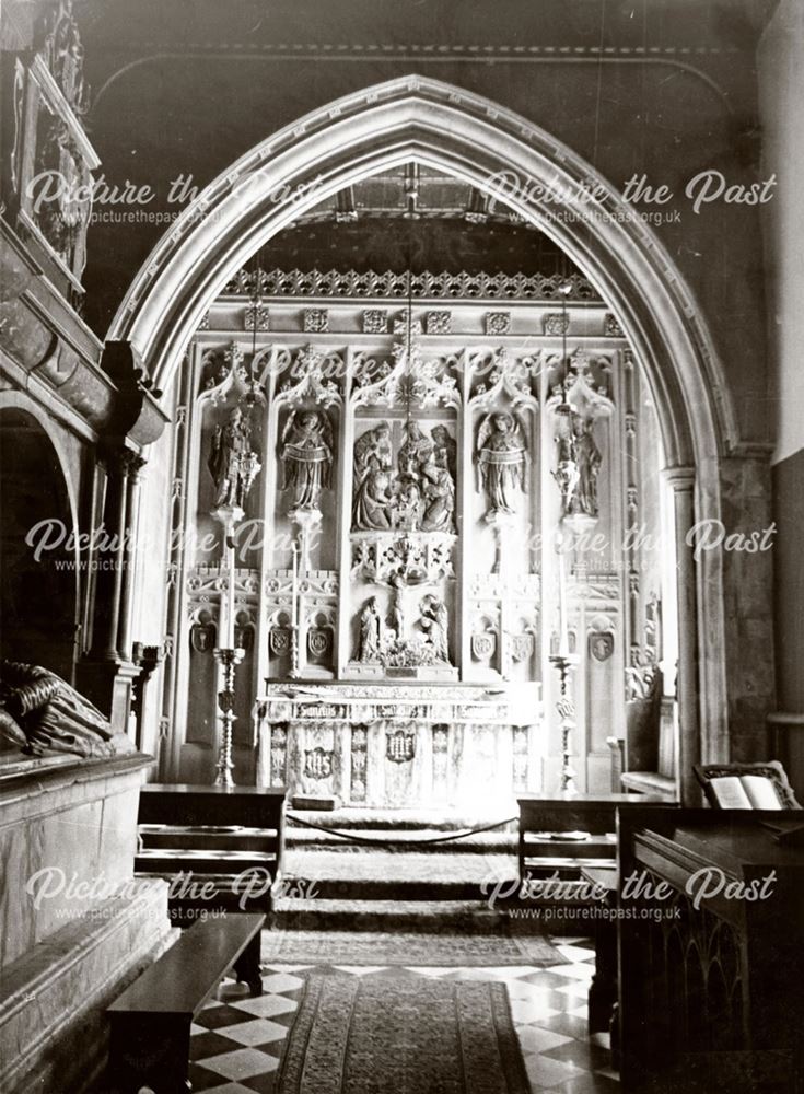 The altar at St Bartholomew's Church, Elvaston