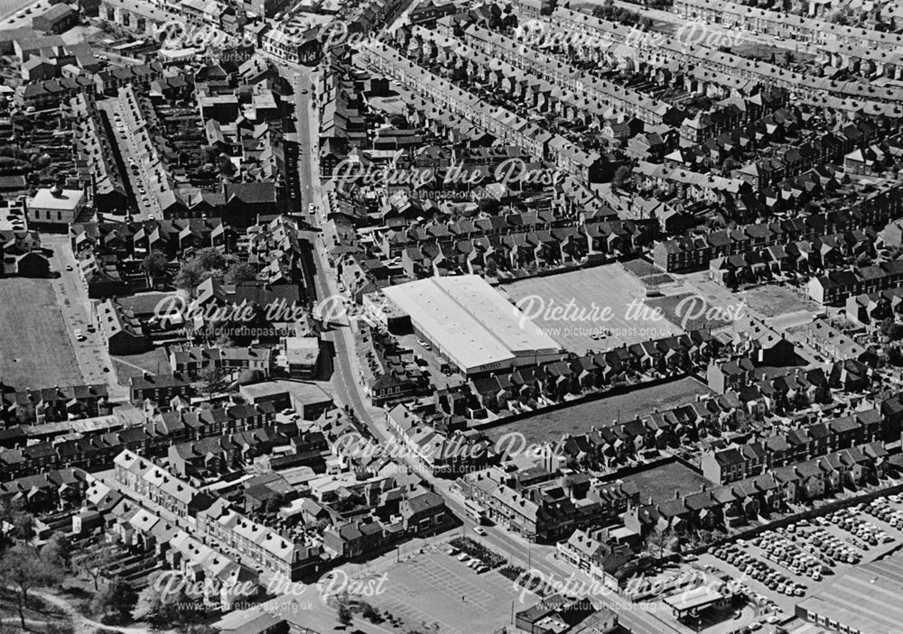 Aerial view of Normanton Road area