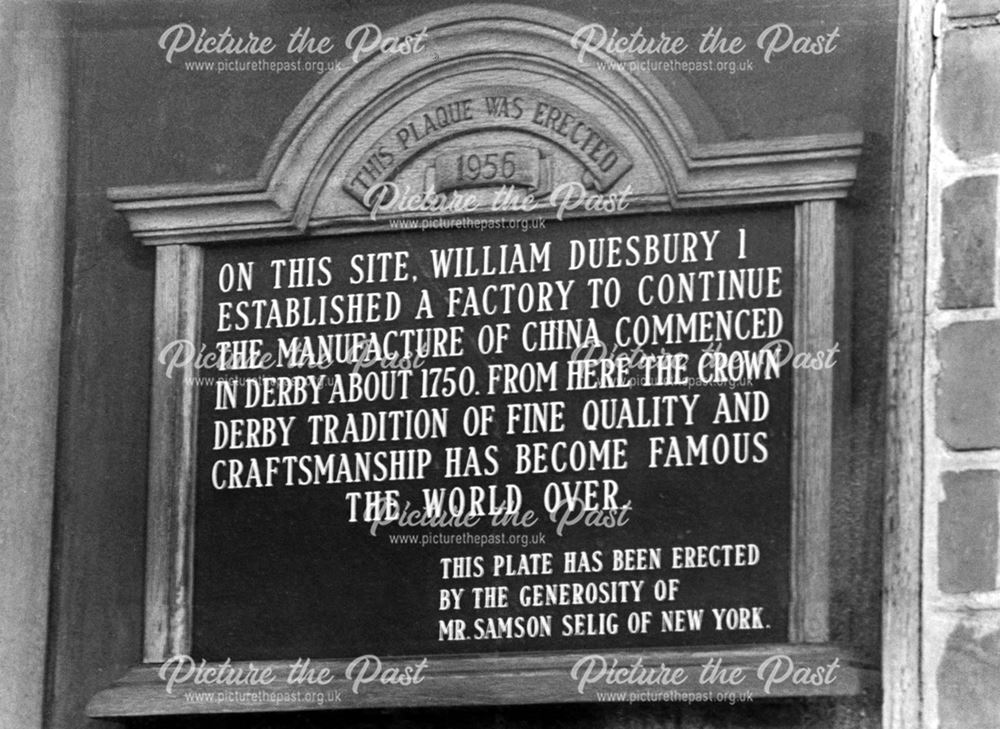 Plaque to William Duesbury I