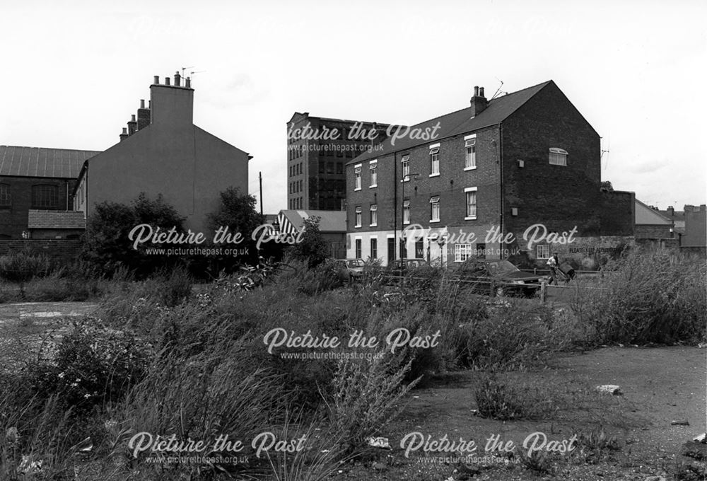 Looking towards Brook Street showing Rykneld Mill