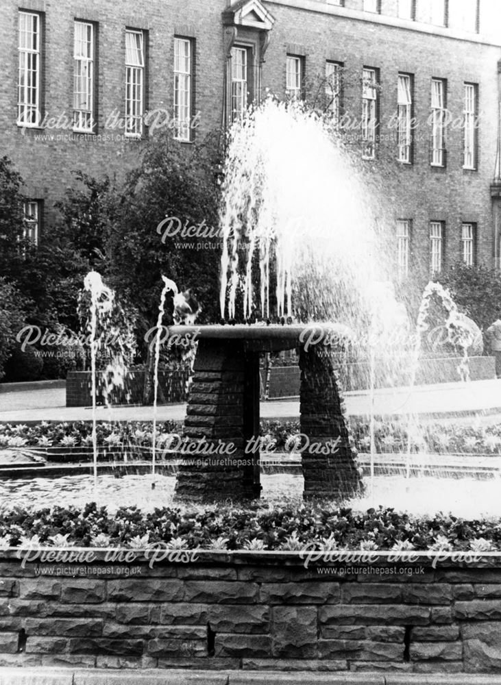 Fountain on Corporation Street traffic island