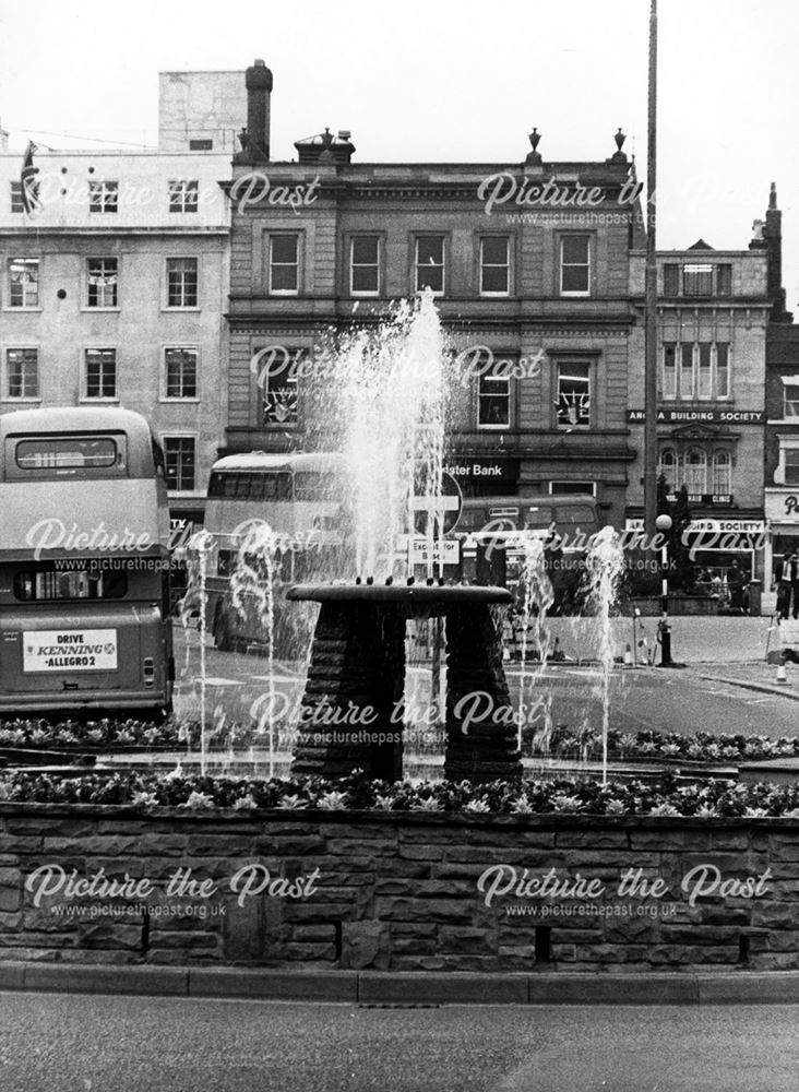 Fountain on Corporation Street traffic island