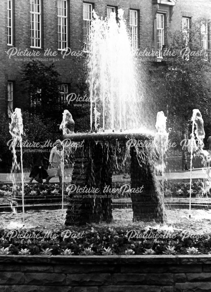 Fountain on Corporation Street traffic island