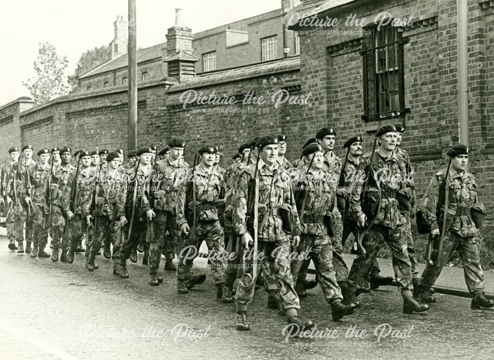 Territorial Army March past Normanton Barracks