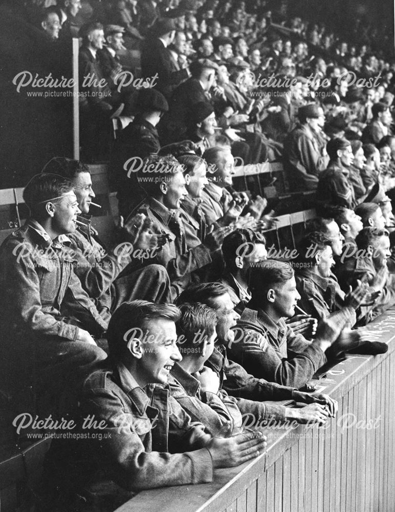 The Baseball Ground: Injured soldiers from North Africa Front during WW2