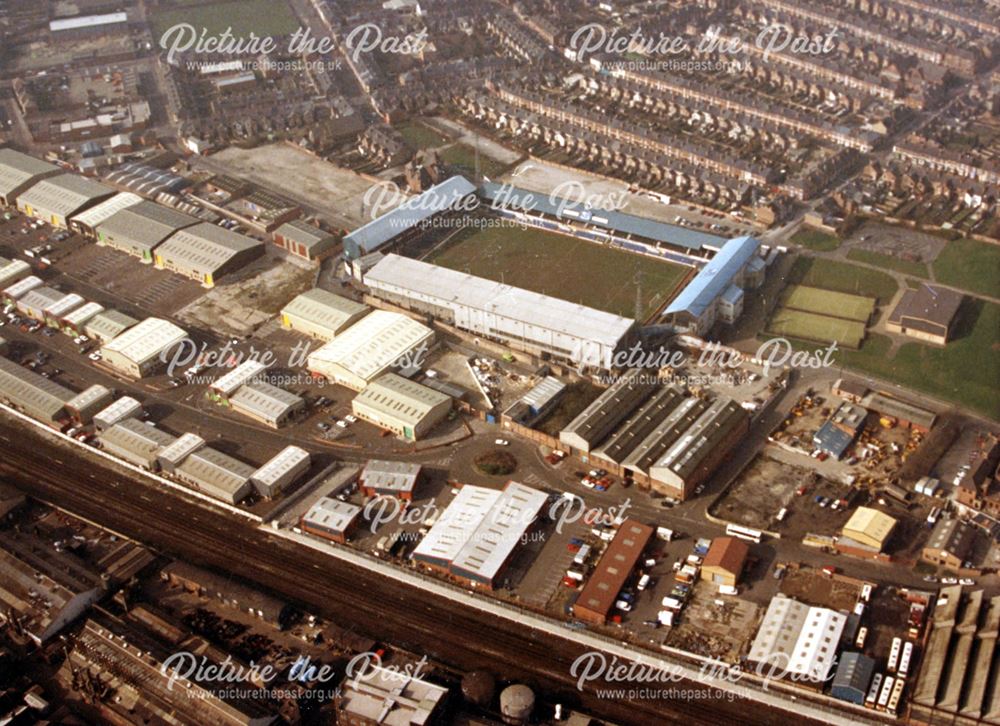 The Baseball Ground, Aerial view