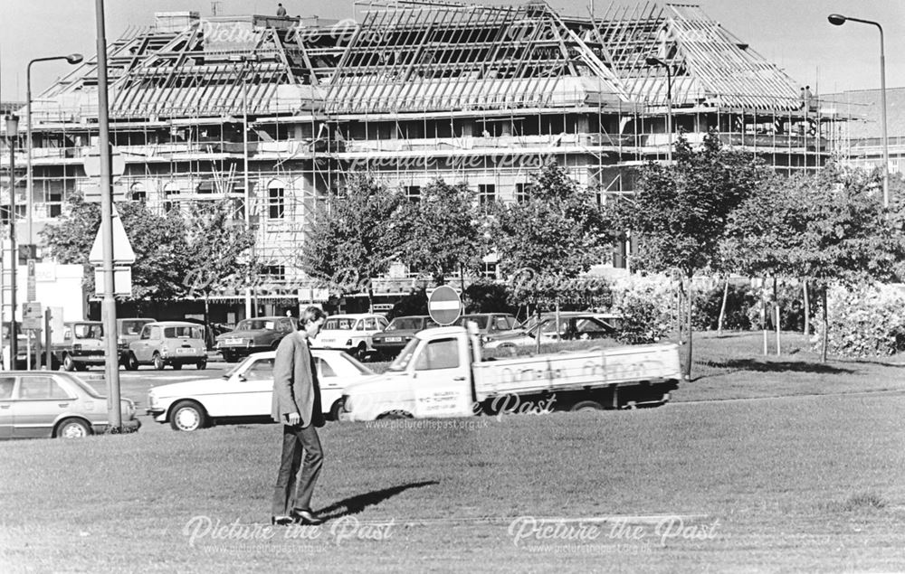 Derby Crown Court, during construction