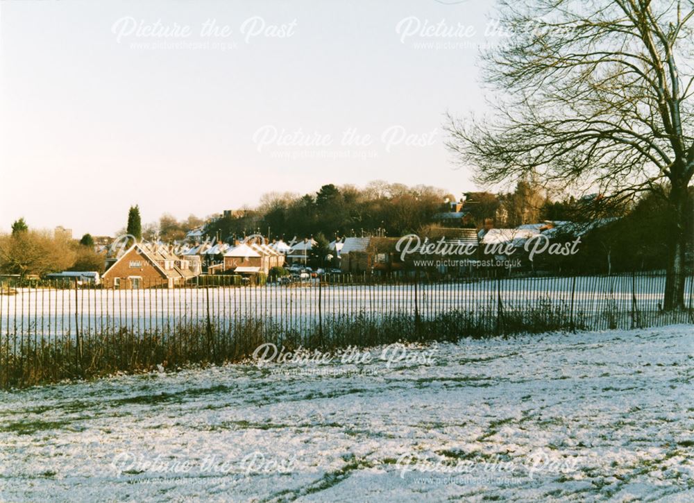 Rykneld Park in the snow