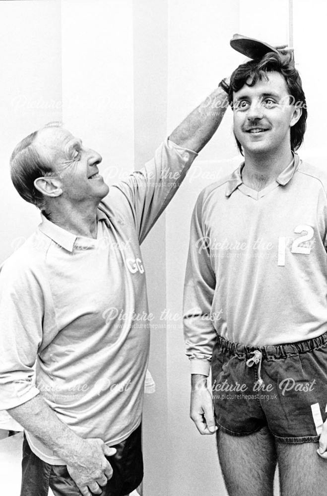 Gordon Guthrie and Bobby Davison - Derby County FC striker