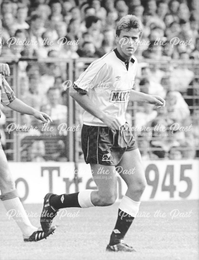 Phil Gee, Derby County FC Striker (1985-91), Baseball Ground, Derby, 1988