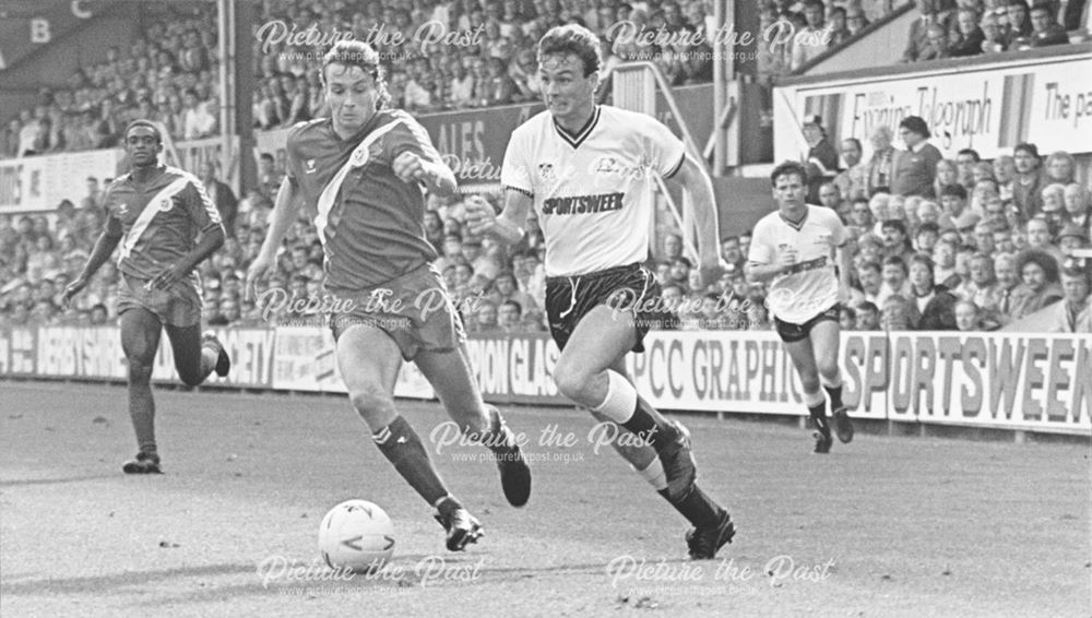 Mike Forsyth, Derby County FC (1986-95) in Match against Crsytal Palace, Derby, 1986