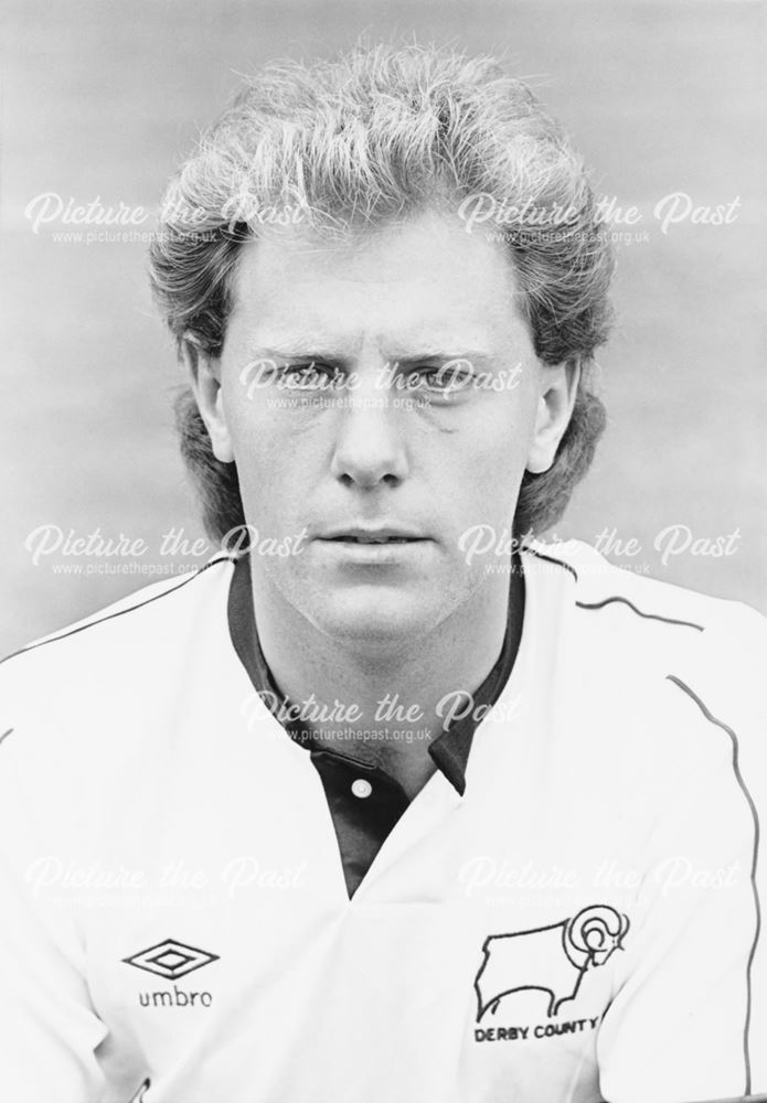 Andy Garner Striker for Derby County Football Club (1984-88), 1988