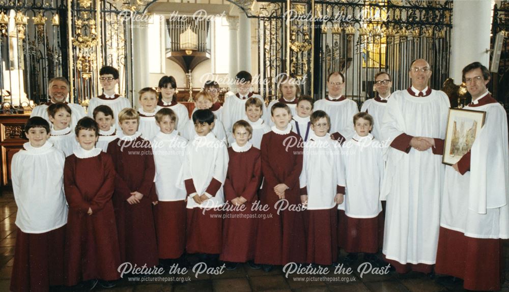 Cathedral Choir Group, Derby Cathedral, Irongate, Derby, 1991