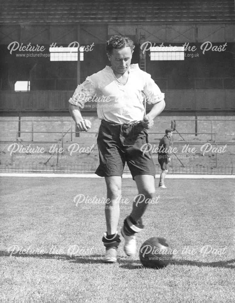 George Antonio, Derby County Football Club Inside forward, Baseball Ground, Derby, c 1947