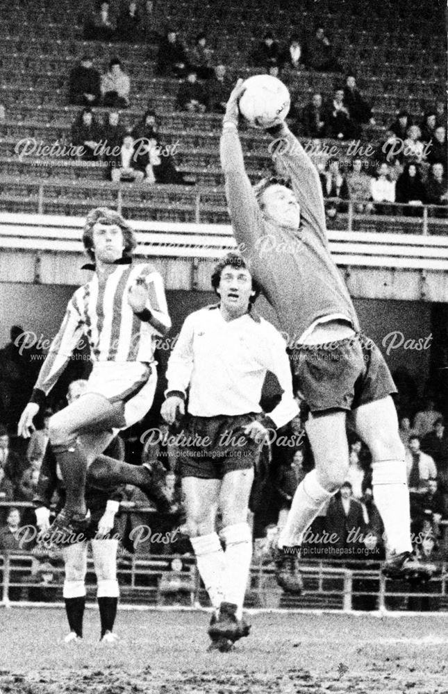 Colin Boulton with Roy Mcfarland of Derby County Football Club, Derby, 1975