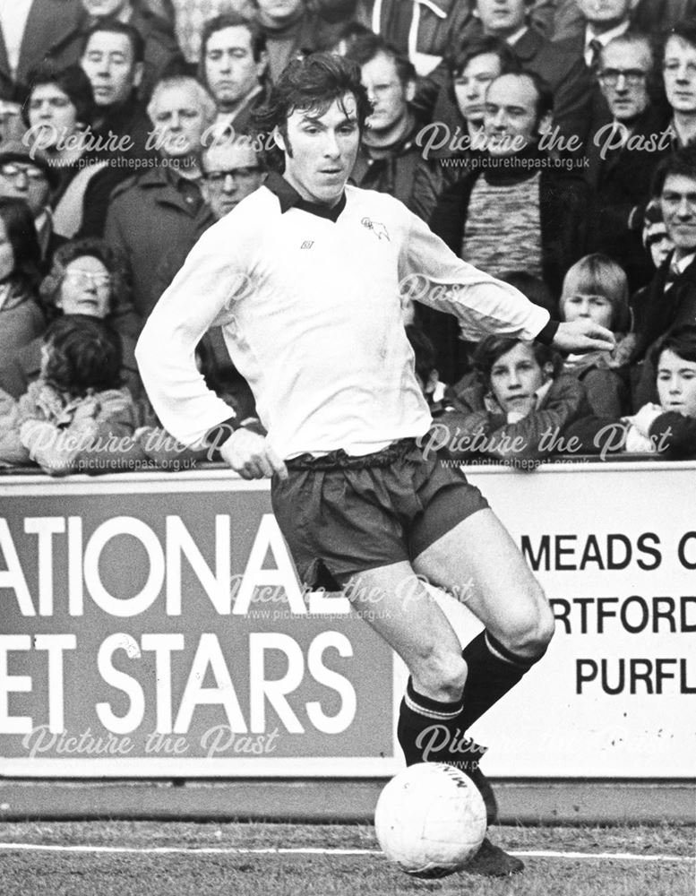 Kevin Hector; Derby County striker Away to West Ham, London, 1976