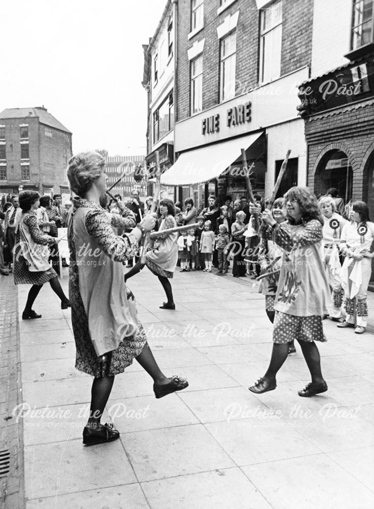 Derby Crown Women's Traditional Dancers in Sadlergate