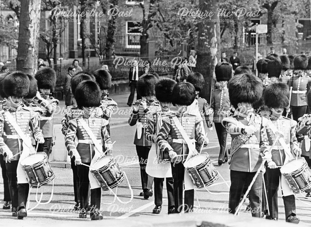 Grenadier Guards Band Marching past the Council House