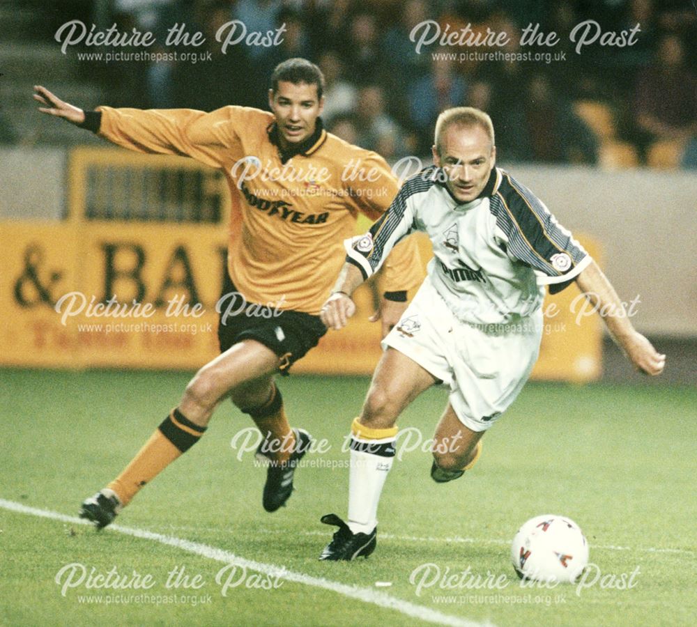 David Preece - Derby County Football Club midfielder. Derby County v Wolves, Wolverhampton, 1995