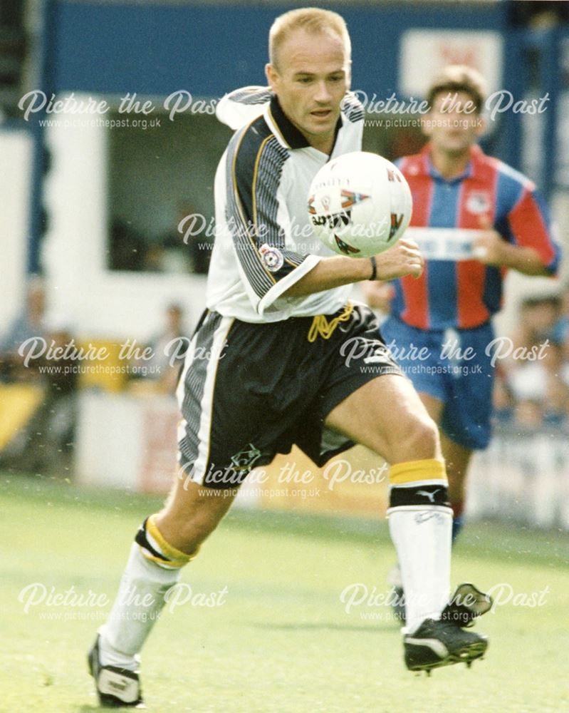 David Preece Derby County Football Club Midfielder at Grimsby Town match, Derby, 1995