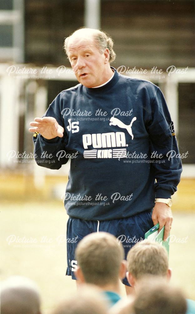 Derby County Football Club Manager Jim Smith's First Training Session, Baseball Ground, Derby,  1995