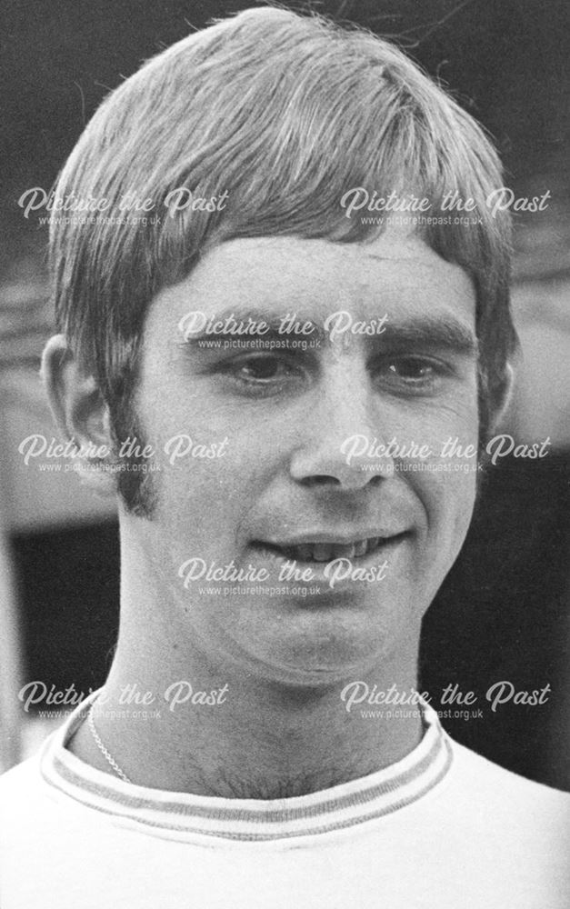 Jeff Bourne - Derby County Football Club striker between 1969-77, 1970