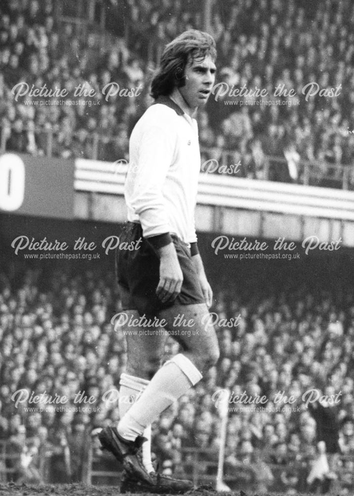 Jeff Bourne - Derby County Football Club striker between 1969-77, 1974