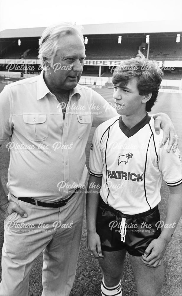 Peter Taylor - Derby County Football Club Manager with Neil Bailey