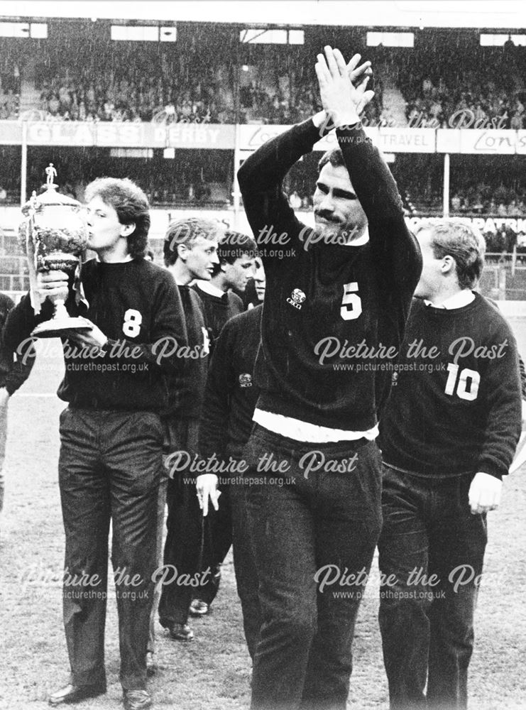 Derby County Football Club 2nd team with trophy