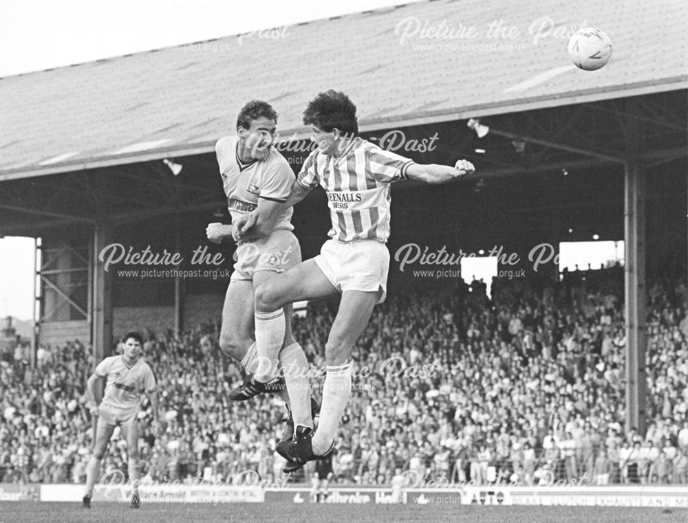 Richard Pratley - Derby County Football Club defender (1983-86) Derby v Huddersfield