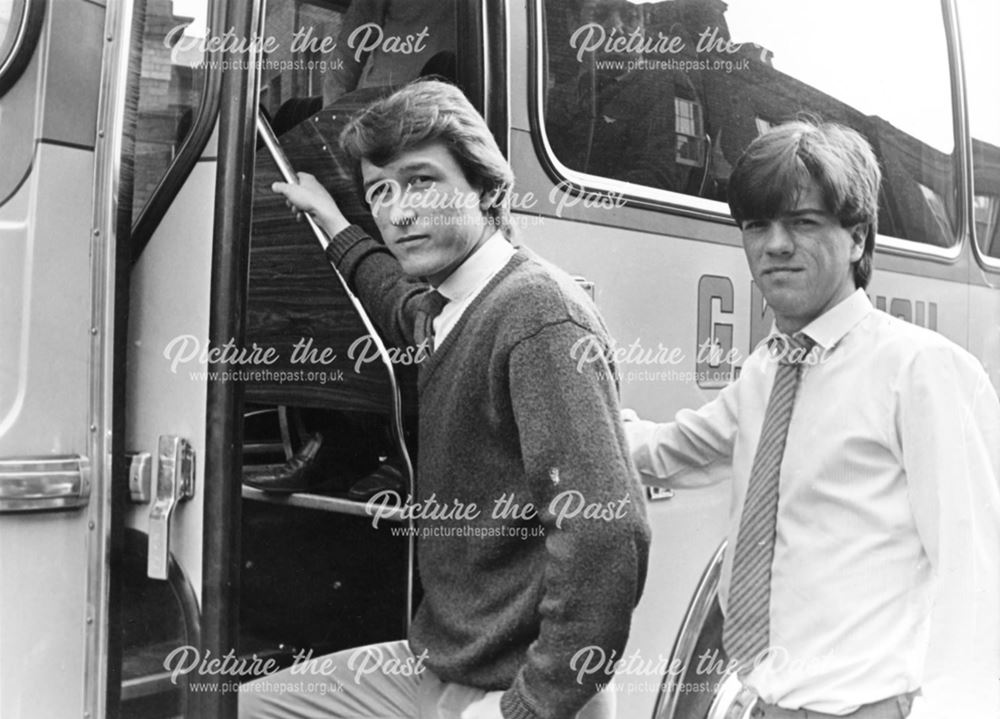 Andy Thomas and Steve Devine - Derby County Football Club, Derby, 1983