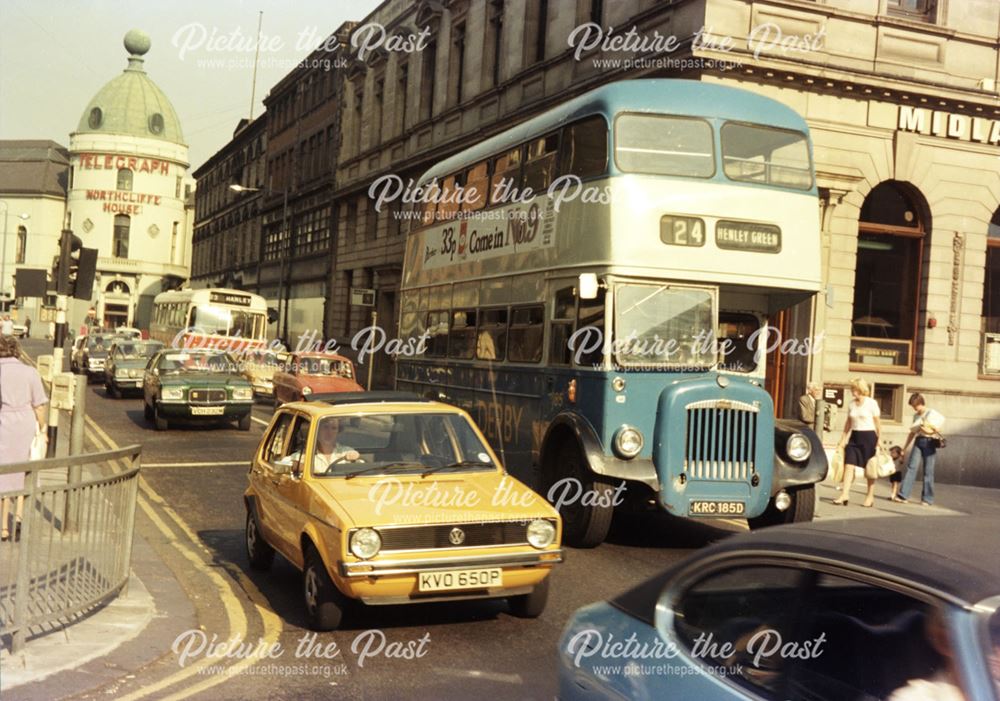 Daimler 185 Bus on Albert Street, Derby