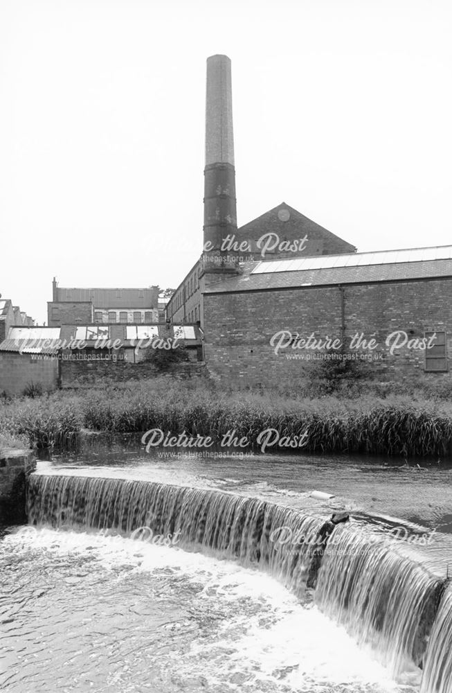 Factories across Markeaton Brook, St John's Terrace - Brook Walk - Bridge Street area, Derby