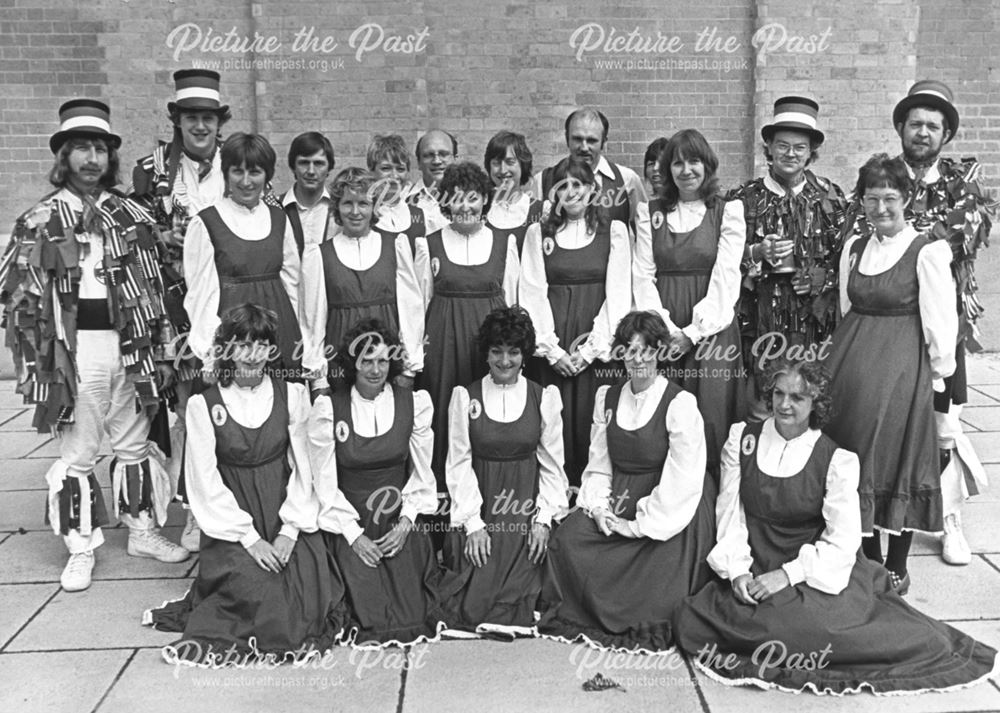 A group of Crown Women's Morris Dancers