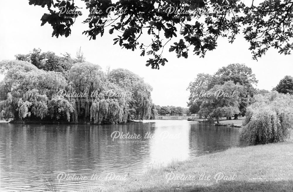 The lake at Markeaton Park