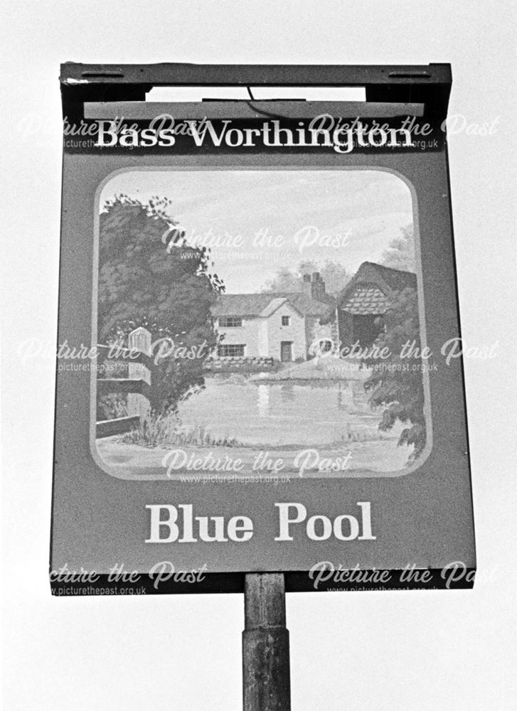 The Blue Pool public house - sign