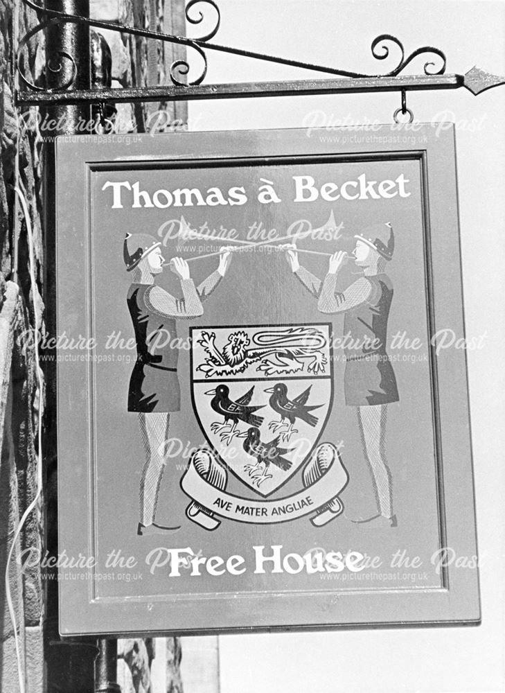 The Thomas a Becket public house - sign