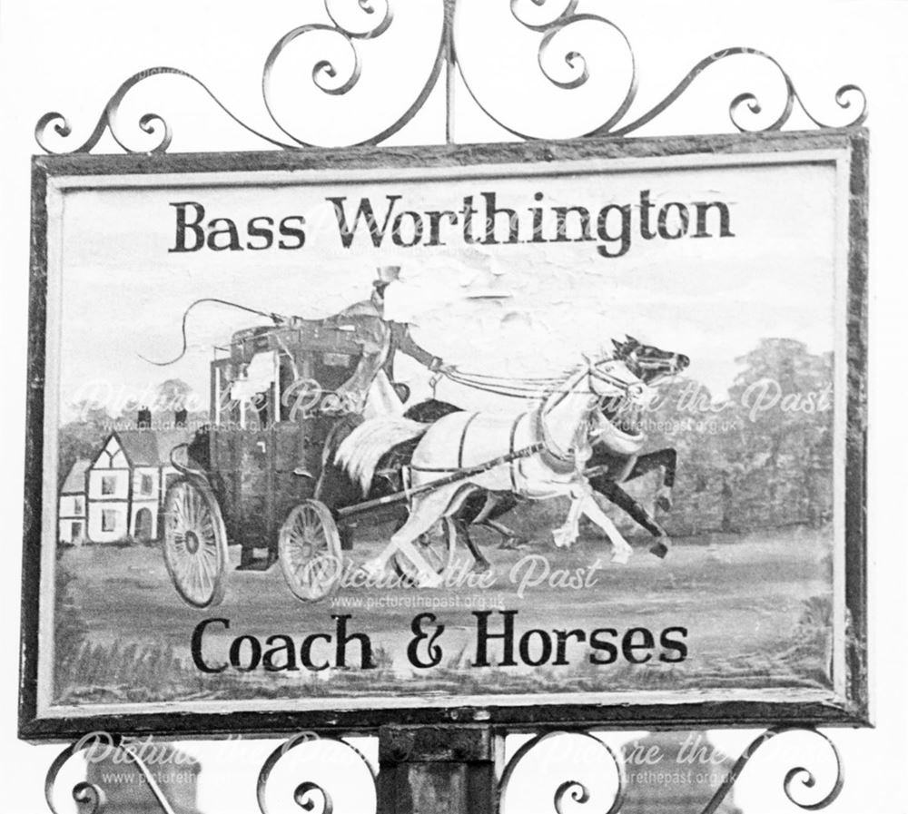 The Coach and Horses public house - sign